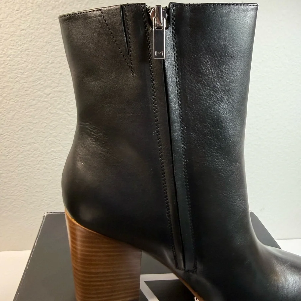 Marc Fisher Sleek Black Ankle Booties